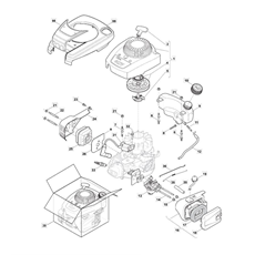 Engine - Carburettor, Tank spare parts