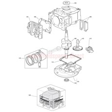 ENGINE V35-RV40 CYLINDER HEAD spare parts