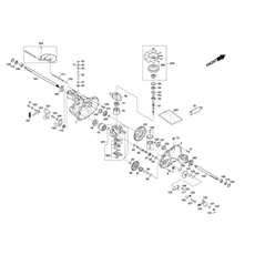 TRANSMISSION UNIT , HYDRO-GEAR T2-ADBF-2X3C-1RX1 spare parts