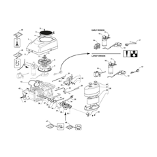 ENGINE - CARBURETTOR , AIR CLEANER ASSY spare parts