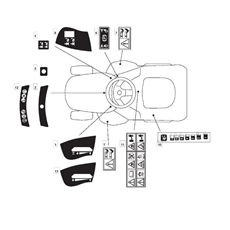Labels spare parts