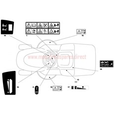 Labels spare parts
