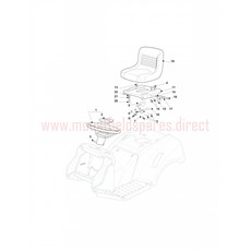 Ride-on 102-122 Seat & Steering Wheel spare parts