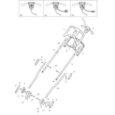 Handle, Upper and Switch spare parts