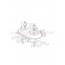 Ride-on 102-122 Cutting Plate spare parts