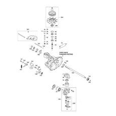 Transmission Unit, Hydro-gear T2-AJBF-2X3C-16X1 spare parts