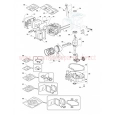 Ride-on 66 Engine - GGP WBE0704 (2) spare parts
