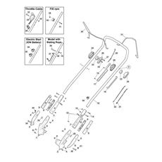 Chassis/Handle, Upper Part spare parts