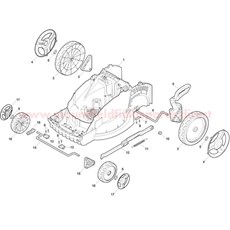 Deck, Wheels and Height Adjusting spare parts