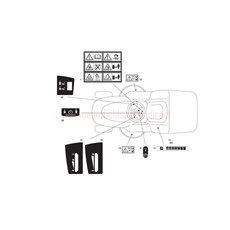 Labels spare parts