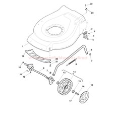 Deck & Front Axle Assy. spare parts