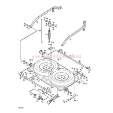 MOWER DECK 107 cm FRAME spare parts