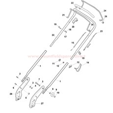 Handle, Upper Part spare parts