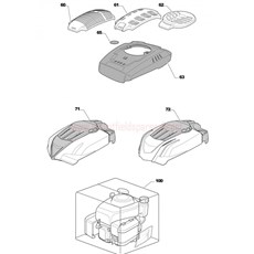 Engine - GGP WBE0701 (3) spare parts