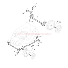 Axle, Front Wheels spare parts
