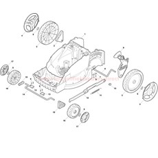 Deck Assy. and Wheel Assy. spare parts
