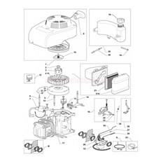 Engine - GGP WBE0701 (1) spare parts