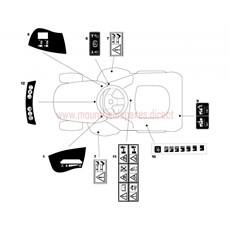 Labels spare parts