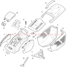 Deck and Grass-Box Assy. spare parts