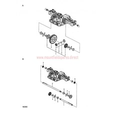 K574B DIFF.GEAR-AXLE SHAFTS spare parts