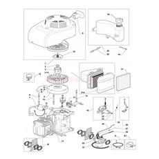 Engine - GGP WBE0702 (1) spare parts