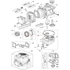 Engine - GGP TRE0801 (2) spare parts