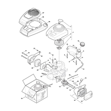 Engine ST RV100 spare parts