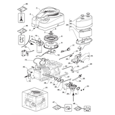 Engine - Carburettor, Air Cleaner Assy. spare parts