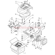 ENGINE-WBE140 RECOIL-FUEL TANK spare parts
