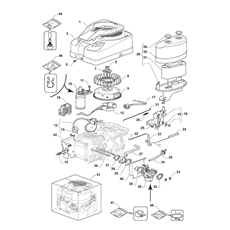 ENGINE - CARBURETTOR, AIR CLEANER ASSY spare parts