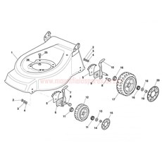 Chassis-Wheels And Height Adjusting spare parts
