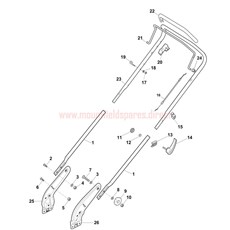 Handle, Upper Part spare parts