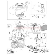 ENGINE-V35 RECOIL-FUEL TANK spare parts