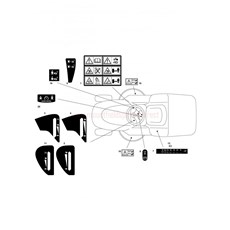 Labels spare parts