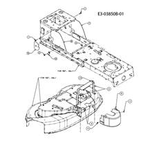 Front belt cover mowing deck F (38