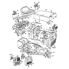 Dashboard, Engine hood, Fender spare parts