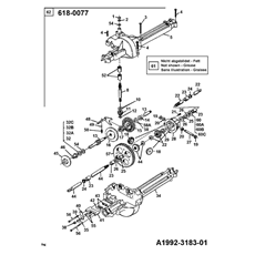 Gearbox 618-0077 spare parts