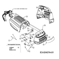 Engine hood 1-Style spare parts