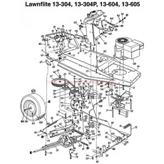 LAWN TRACTORS - 13-304, 13-304P, 13-604 AND 13-605 spare parts