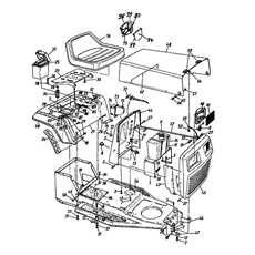 Dashboard, Engine hood, Fender spare parts