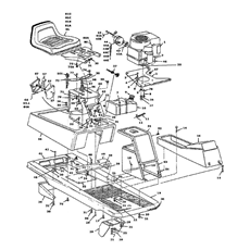 Frame, Seat, Fender spare parts