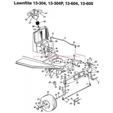 LAWN TRACTORS - 13-304, 13-304P, 13-604 AND 13-605 spare parts