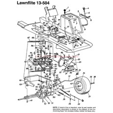 RIDING MOWER - 13-504 spare parts