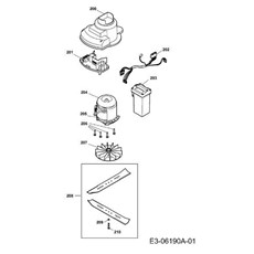 Electric motor, Electric parts, Blade spare parts
