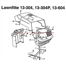 LAWN TRACTORS - 13-304, 13-304P AND 13-604 spare parts