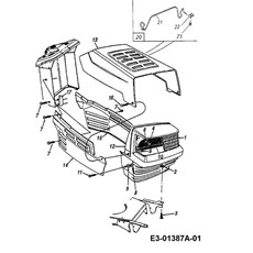 Engine hood 5-Style spare parts