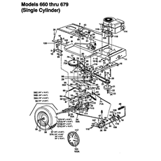 Drive system, Engine pulley, Pedal, Rear wheels spare parts