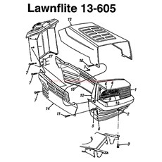 LAWN TRACTORS - 13-605 spare parts