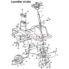 RIDING MOWER - 13-504 spare parts