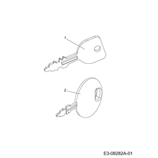 Ignition key spare parts